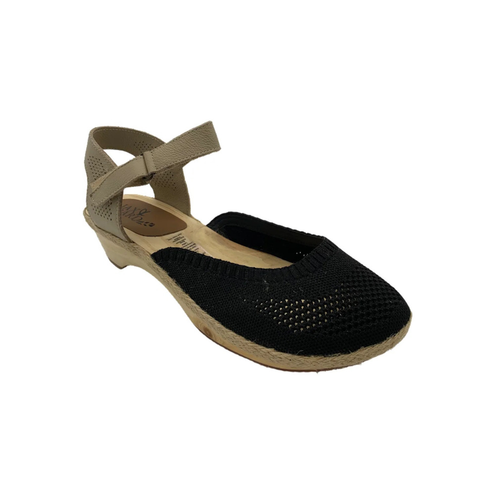 Jax & Bard Knit Mary Jane Clogs Castine Black - Medium